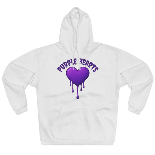 Purple Hearts in the chat Hoodie