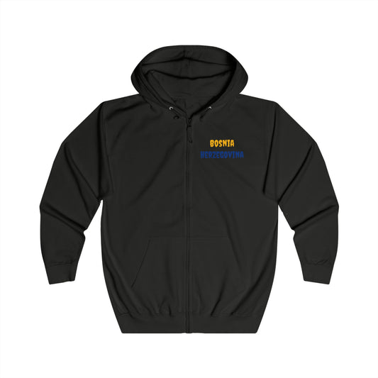 Bosnia Herzegovina Zip Hoodie